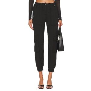 ALLSAINTS Frieda Jersey Trouser in Black Size 6